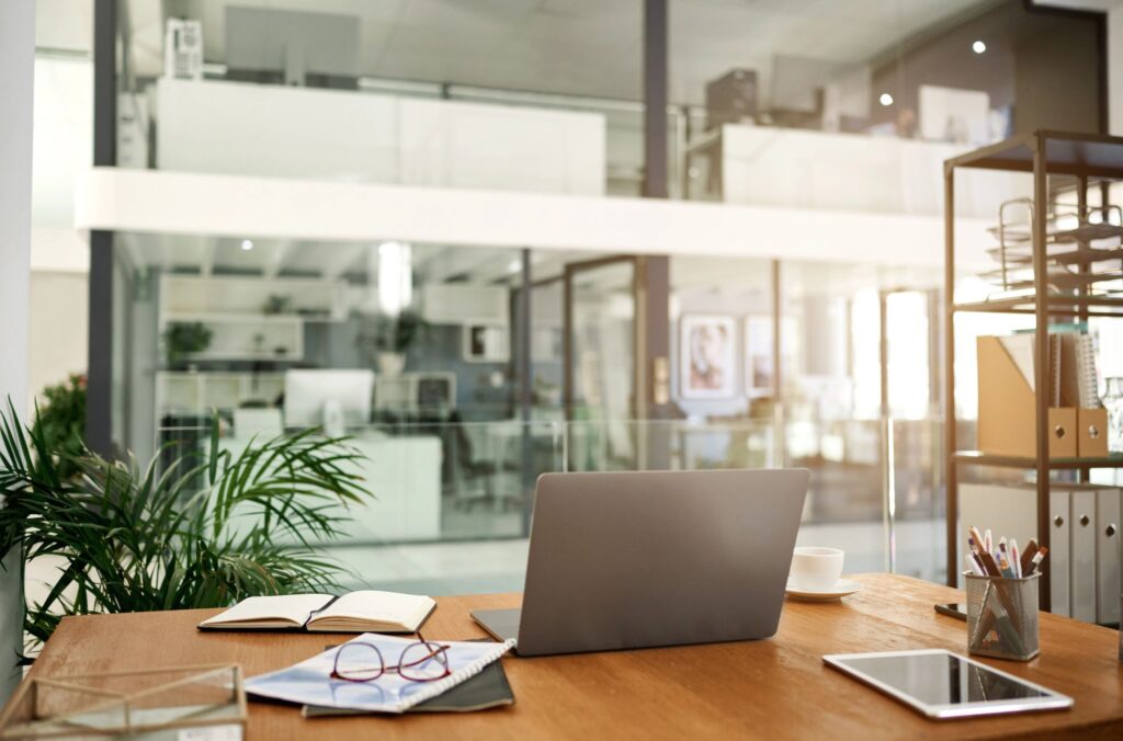 An organised workspace leads to more productivity